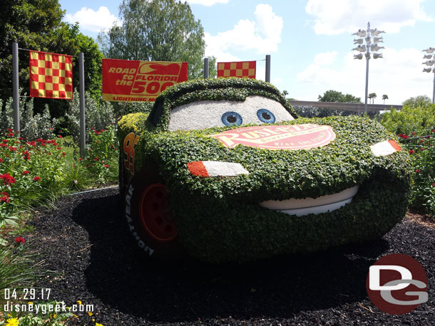 Lightning McQueen was also there.  No sign of Mater this year.