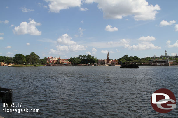 World Showcase Lagoon this afternoon