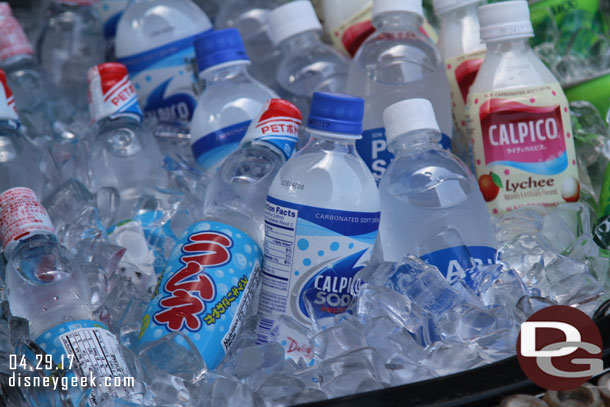 An assortment of drinks for sale in Japan.