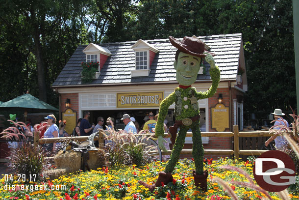 Woody topiary near the American Adventure.