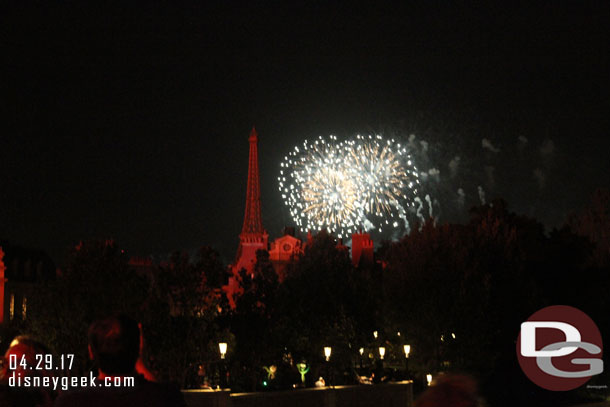 Star Wars: A Galactic Spectacular fireworks over France.