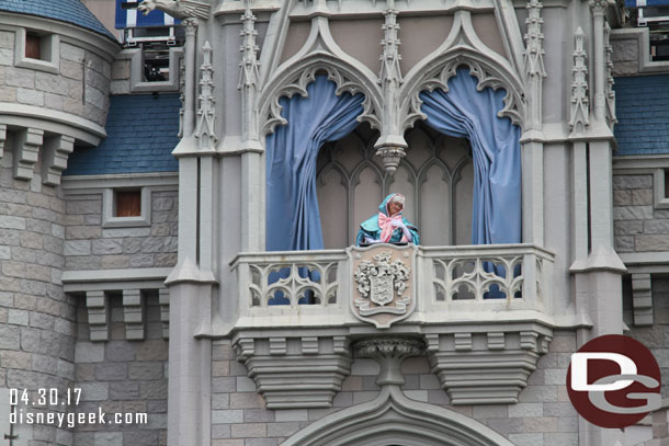 The fairy godmother on the balcony as has become a tradition in many shows it seems.