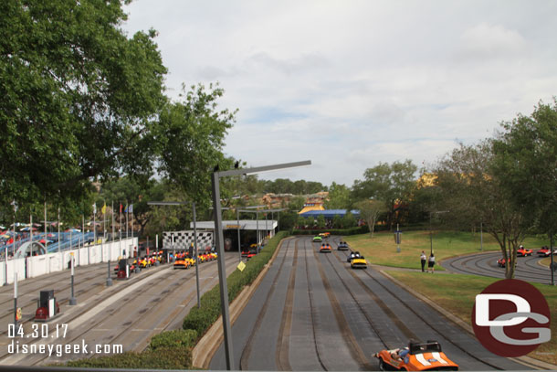 The Tomorrowland Speedway from the PeopleMover