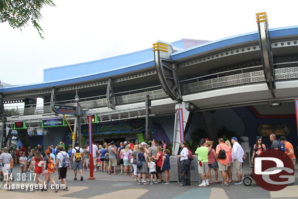 The FastPass+ Return line was really backed up for Buzz.. 