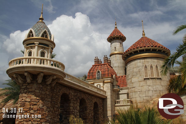 Passing by the Little Mermaid attraction.