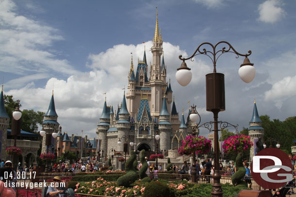 Cinderella Castle from the hub.