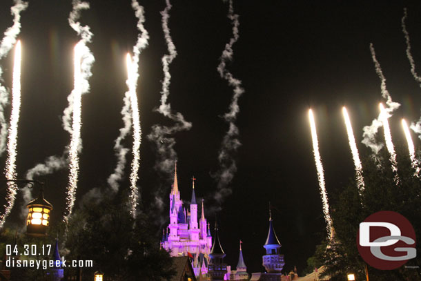 To the left was Cinderella Castle.