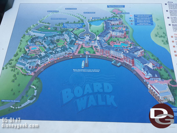 A map of the Boardwalk.