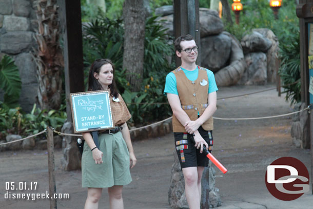 The sign is a little misleading since the entrance is no where near where she was standing.