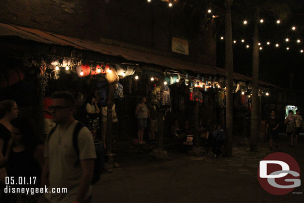 Guests standing on the other side of the walkway near the restrooms.. I did not go over there but cannot see how it would be even a remotely good view.