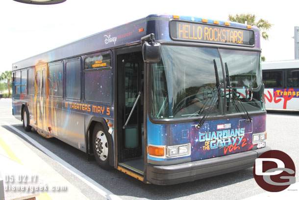 Guardians of the Galaxy vol 2 bus.