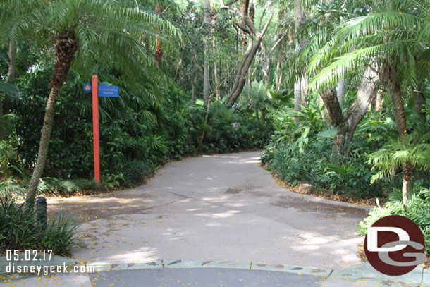 Somehow managed to be the first off the train so no one in front of me for the walk up to Conservation Station.