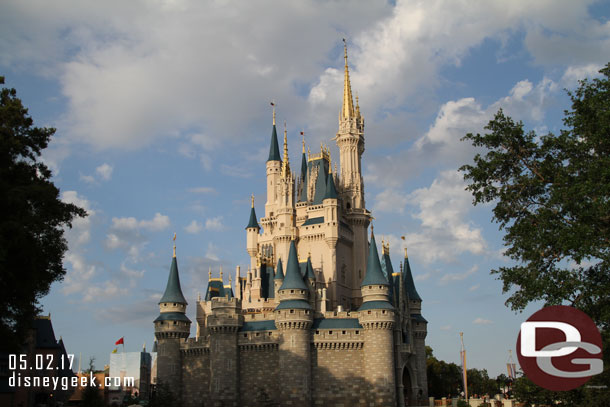 Cinderella Castle this evening.