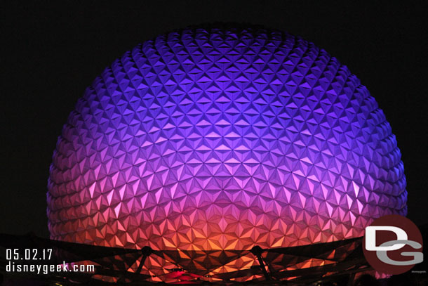 Spaceship Earth from near World Showcase