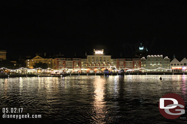 The Boardwalk at night.