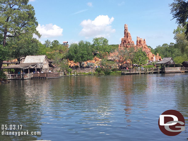 Big Thunder from the banks of the Rivers of America