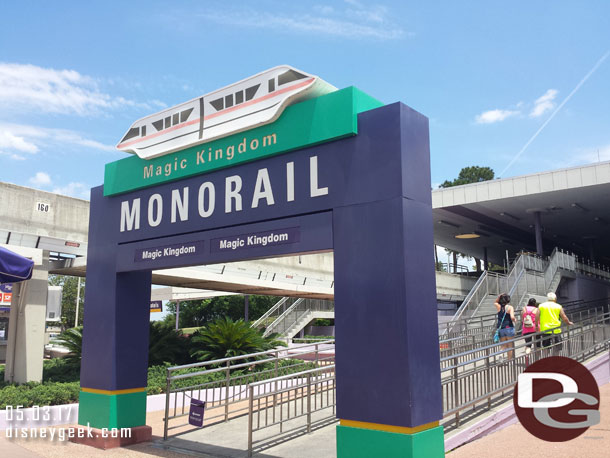 The Express Monorail was back in service by the time we reached the TTC.