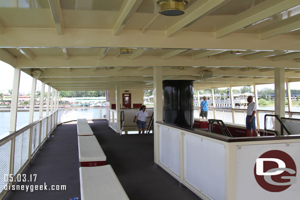 It was a standing room only crowd.  I think Cast Members equaled the number of guests onboard.