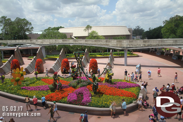 The entrance topiary for the Flower and Garden Festival.