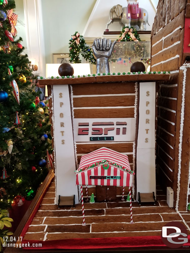 A quick first look at the gingerbread creation.