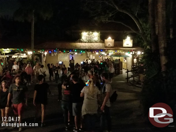 The Jingle Cruise FastPass+ return was really backed up this evening.