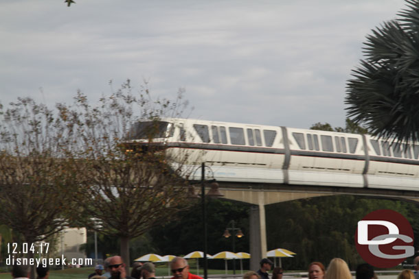First monorail sighting of the morning..