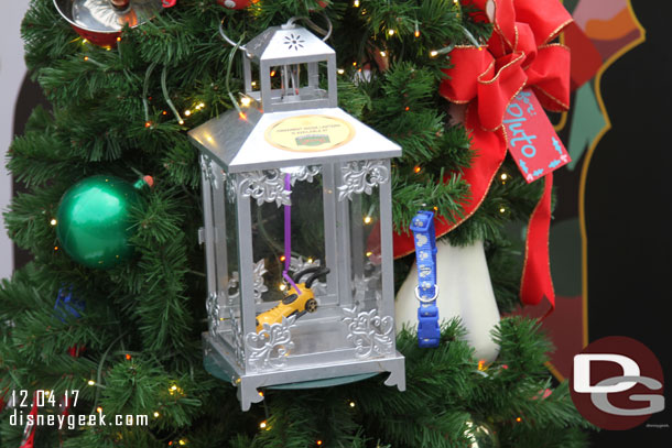 On each tree was a featured ornament you could purchase in the gift shop.