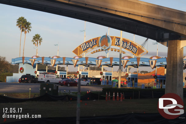 Passing by the Magic Kingdom toll plaza.