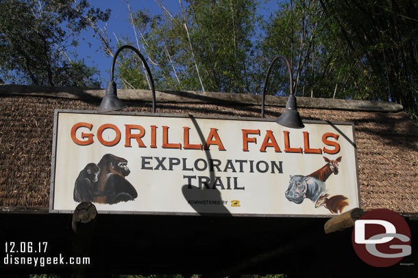 Stopped by Gorilla Falls (I still want to call it Pangani Forest)