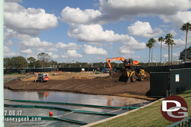 The future site of the Disney Skyliner station for the Studios.