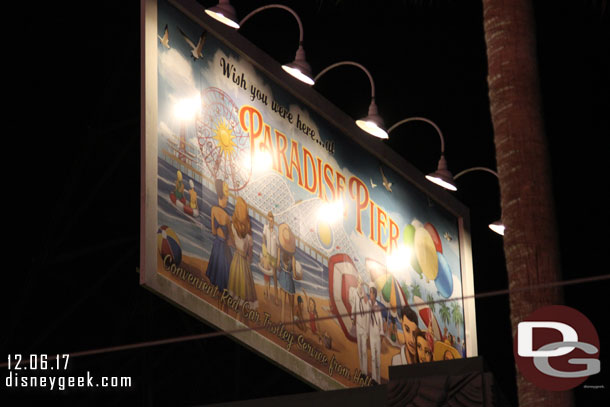 A Paradise Pier billboard on Sunset Blvd