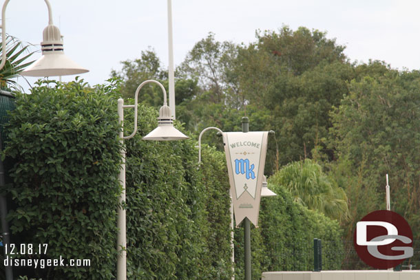 Banners at the Magic Kingdom with a logo I do not remember, the joined MK?
