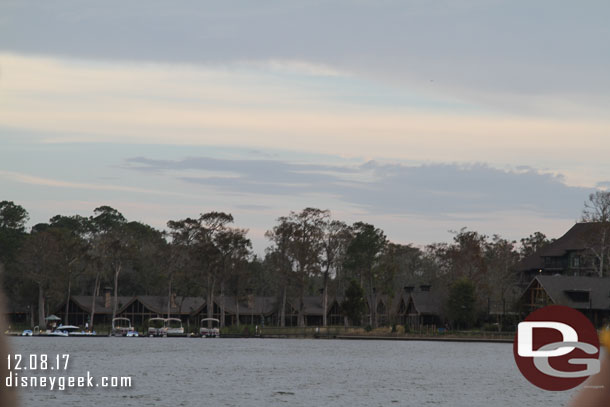 Passing by the Wilderness Lodge Cabins