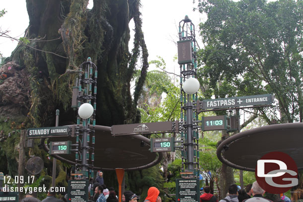 150 min standby wait for Flight of Passage this morning.