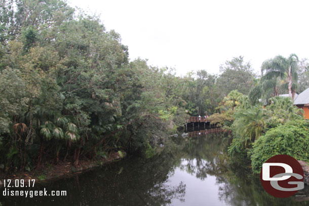 The walkway to Africa along the water.