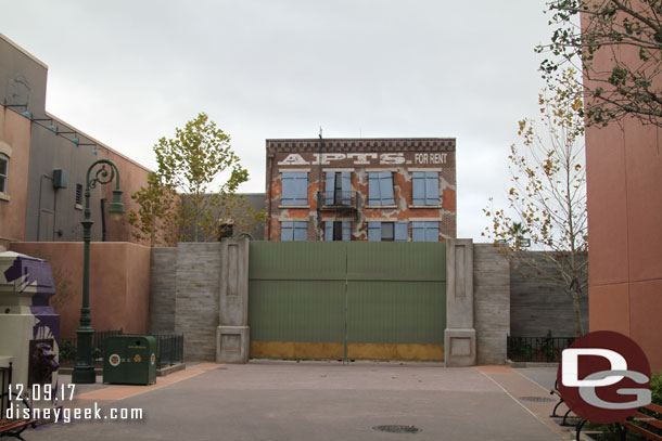 The new backstage gate near the exit to the Muppets