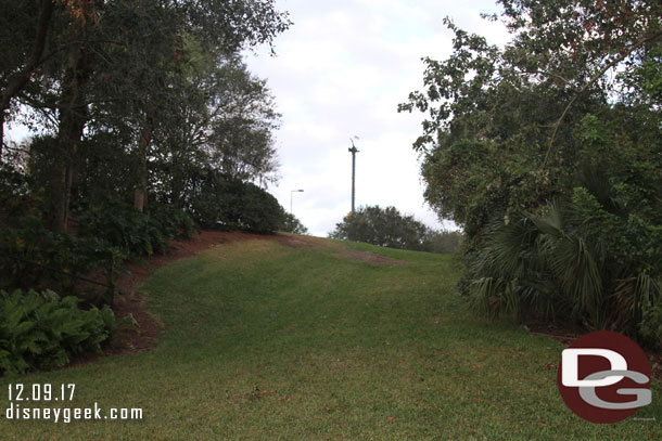 That tower is where the turn will be for the Skyliner near the Boardwalk.