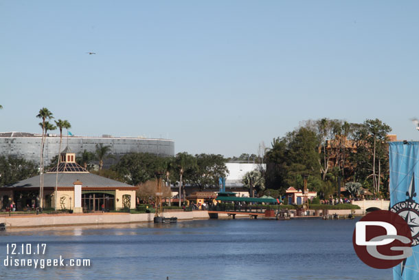 Looking across World Showcase Lagoon.