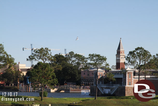 The cranes are for the Riviera Tower at the Caribbean Beach Resort.