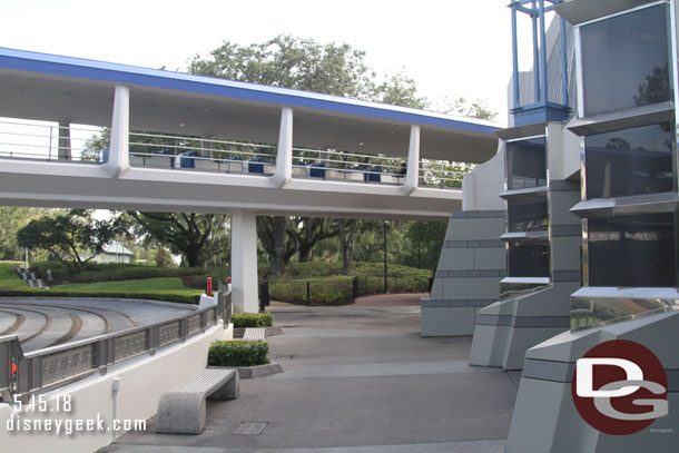 Took the path less traveled to see if you could see any of the Tron clearing.  Wonder how or if this area will be altered for the attraction. 