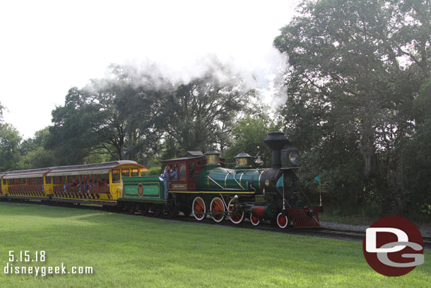 The Roger Broggie steaming toward Main Street