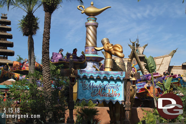 Walking through Adventureland.