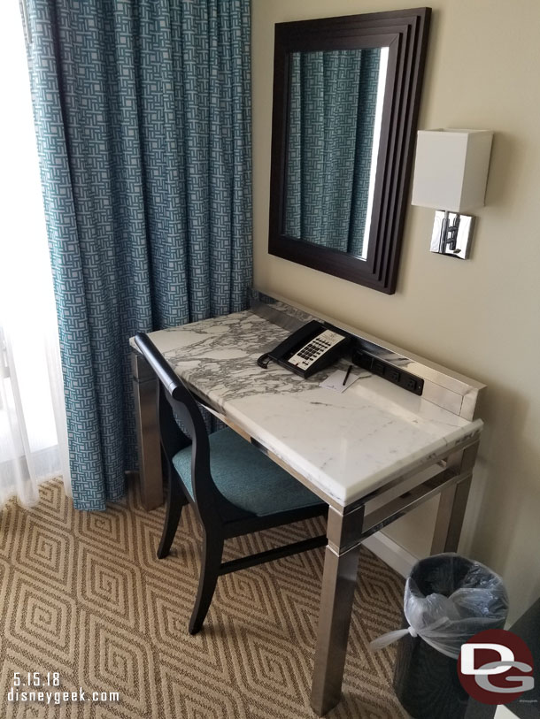 A desk area in the Master Bedroom