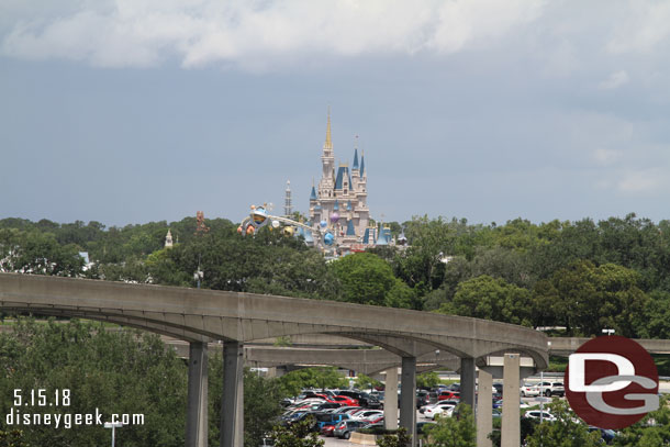 The Magic Kingdom from the bridge connecting Bay Lake Tower to the Contemporary.