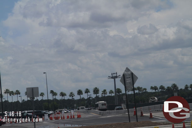 Skyliner towers dot the parking lot now.