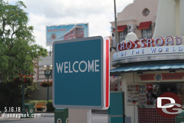 This welcome sign seemed odd as you stepped onto Hollywood Blvd.