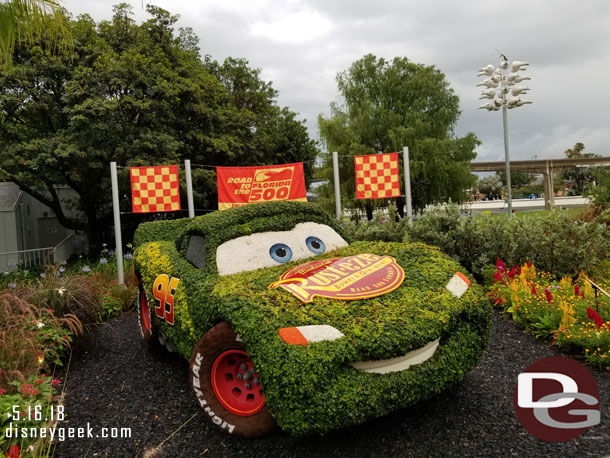 Lightning McQueen Topiary