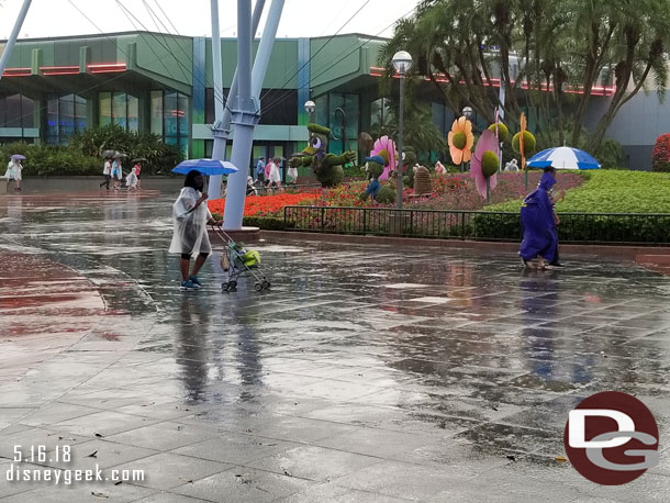 The rain let up a little so continued on to the front of the park.