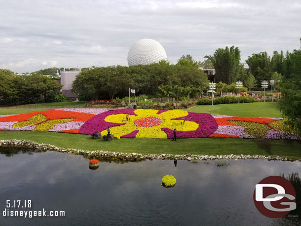 Flower and Garden Festival flower beds.