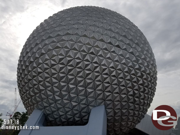 Spaceship Earth from the Monorail